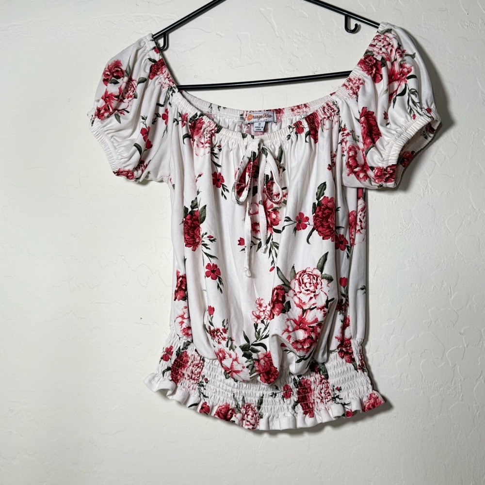 Orange Kiss Floral Blouse